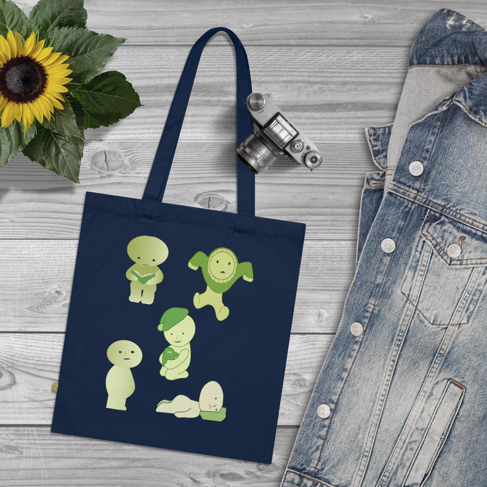 Smiski Organic Cotton Tote Bag – Quirky Character Design