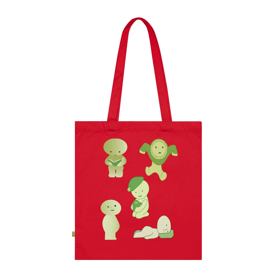 Smiski Organic Cotton Tote Bag – Quirky Character Design