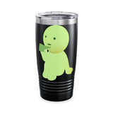 Smiski Ringneck Tumbler: Kawaii Design Travel Flask (20oz)