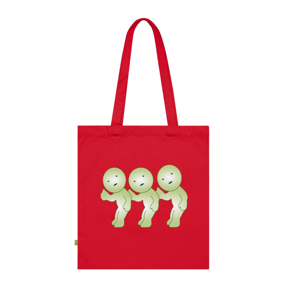 Smiski Design Organic Cotton Tote Bag: Eco-Friendly Reusable Shopping Bag