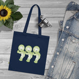 Smiski Design Organic Cotton Tote Bag: Eco-Friendly Reusable Shopping Bag