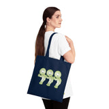 Smiski Design Organic Cotton Tote Bag: Eco-Friendly Reusable Shopping Bag