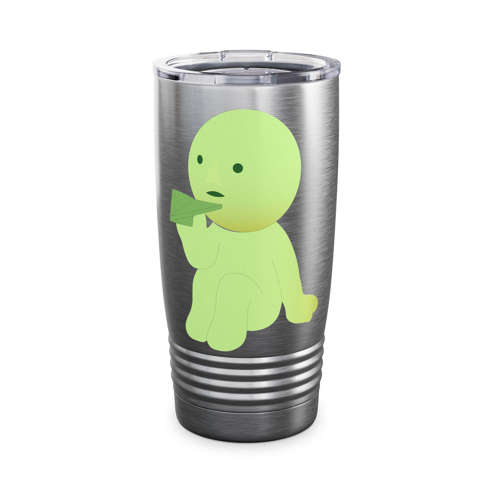 Smiski Ringneck Tumbler: Kawaii Design Travel Flask (20oz)