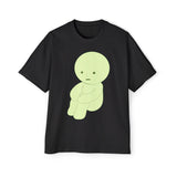 Oversized Smiski Graphic Tee: Trendy Men's Fashion