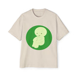 Oversized Smiski Graphic Tee, Quirky Cotton Shirt