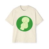 Oversized Smiski Graphic Tee, Quirky Cotton Shirt
