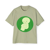Oversized Smiski Graphic Tee, Quirky Cotton Shirt