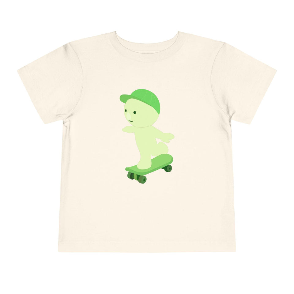 Smiski Skateboarding Tee: Kids Streetwear, 100% Cotton