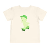 Smiski Skateboarding Tee: Kids Streetwear, 100% Cotton