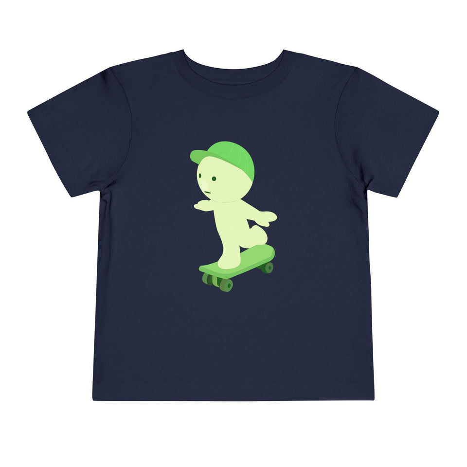 Smiski Skateboarding Tee: Kids Streetwear, 100% Cotton