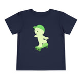 Smiski Skateboarding Tee: Kids Streetwear, 100% Cotton