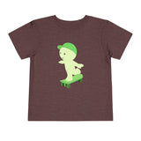 Smiski Skateboarding Tee: Kids Streetwear, 100% Cotton