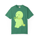 Smiski T-shirt: Garment-Dyed Cotton Tee with Kawaii Character