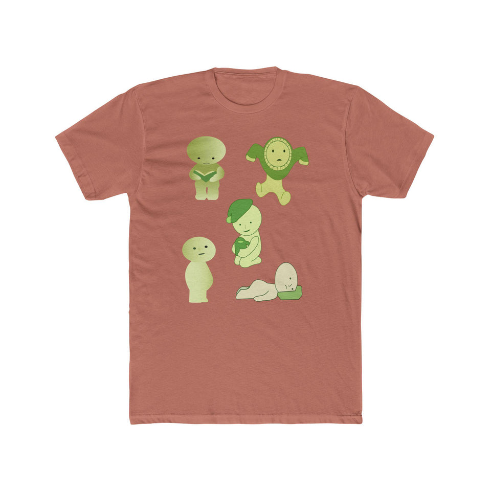 Smiski T-Shirt: Unisex Cotton Tee with Kawaii Japanese Characters