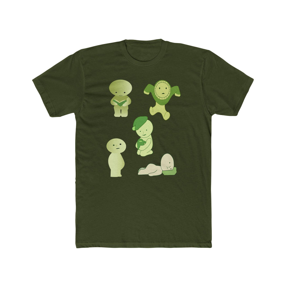 Smiski T-Shirt: Unisex Cotton Tee with Kawaii Japanese Characters