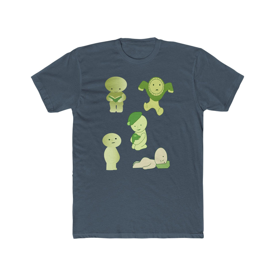 Smiski T-Shirt: Unisex Cotton Tee with Kawaii Japanese Characters