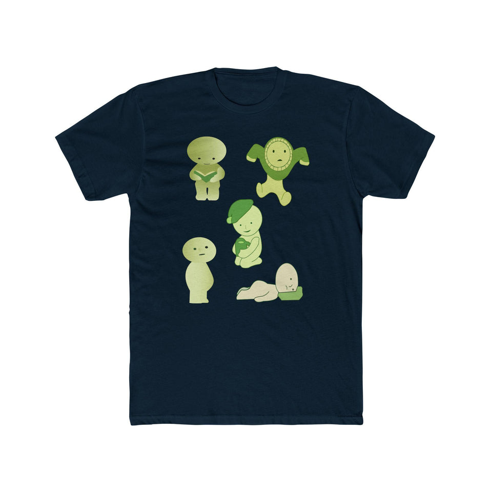 Smiski T-Shirt: Unisex Cotton Tee with Kawaii Japanese Characters