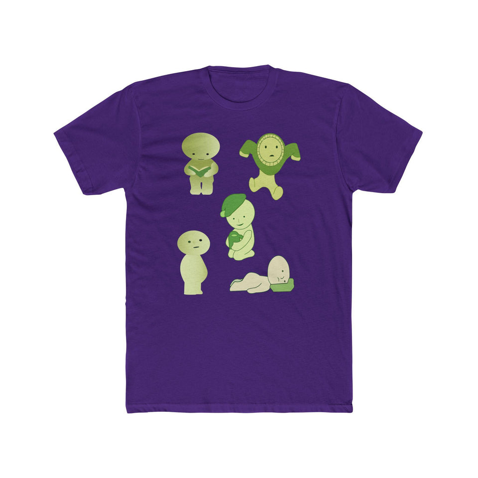 Smiski T-Shirt: Unisex Cotton Tee with Kawaii Japanese Characters