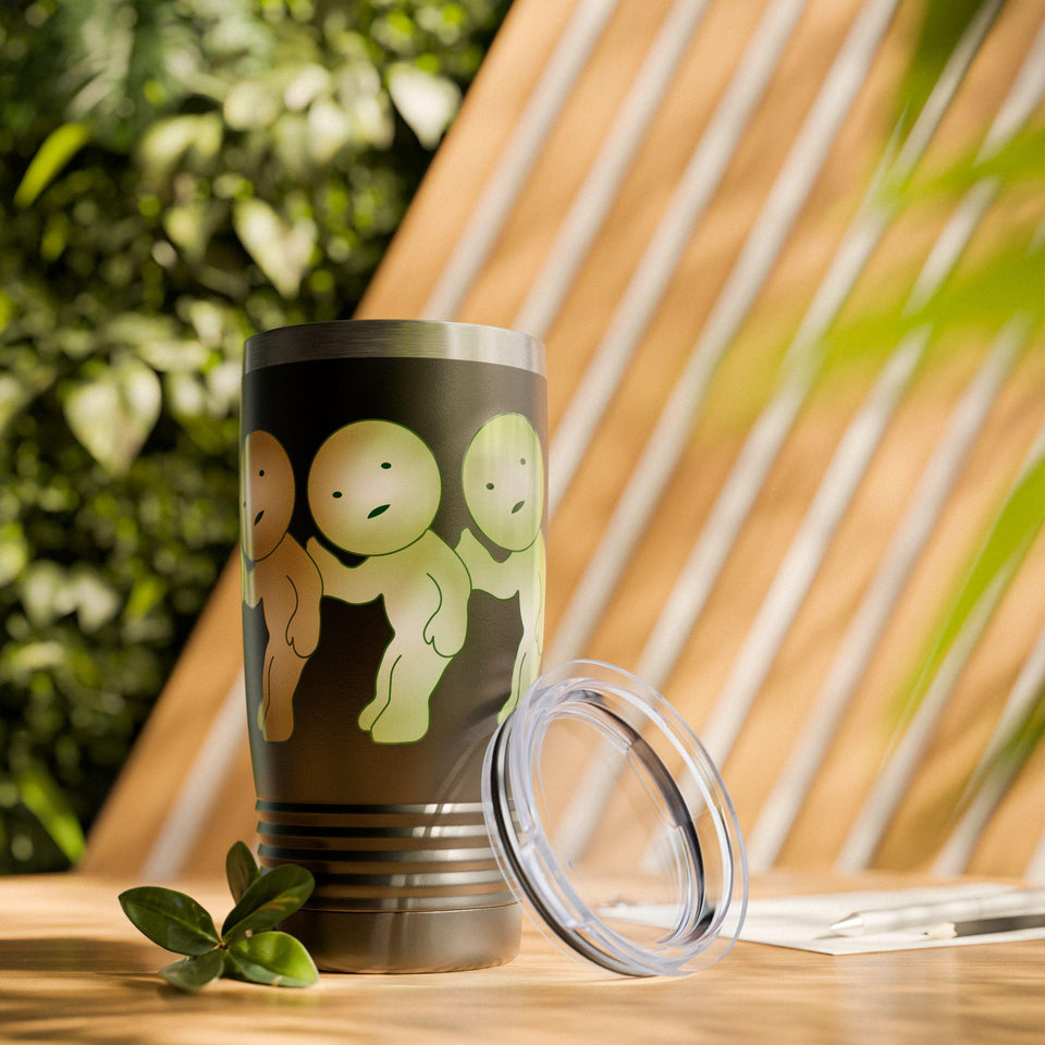 Smiski Tumbler: 20oz Ringneck Cup, Whimsical Character Design