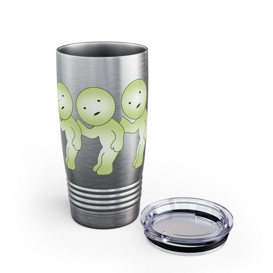 Smiski Tumbler: 20oz Ringneck Cup, Whimsical Character Design