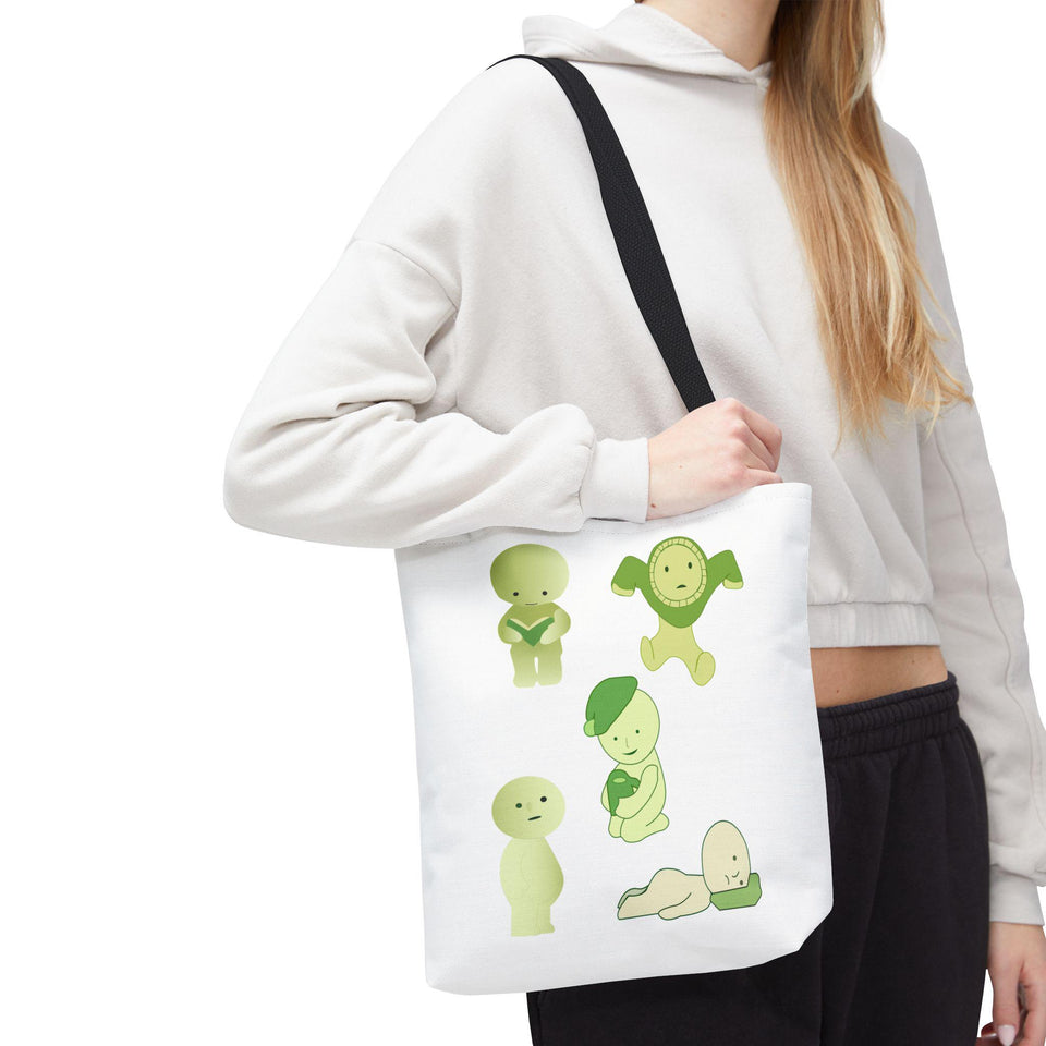Smiski Character Tote Bag - Quirky Anime Design, Reusable Grocery Bag