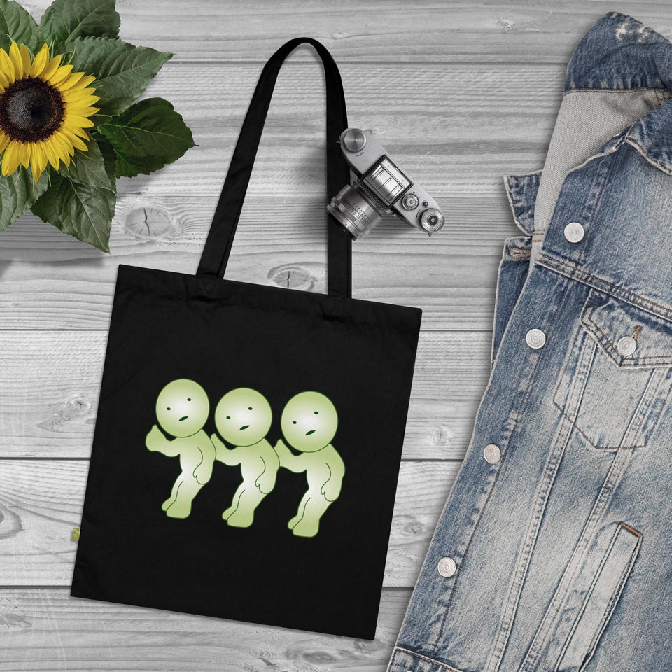 Smiski Design Organic Cotton Tote Bag: Eco-Friendly Reusable Shopping Bag
