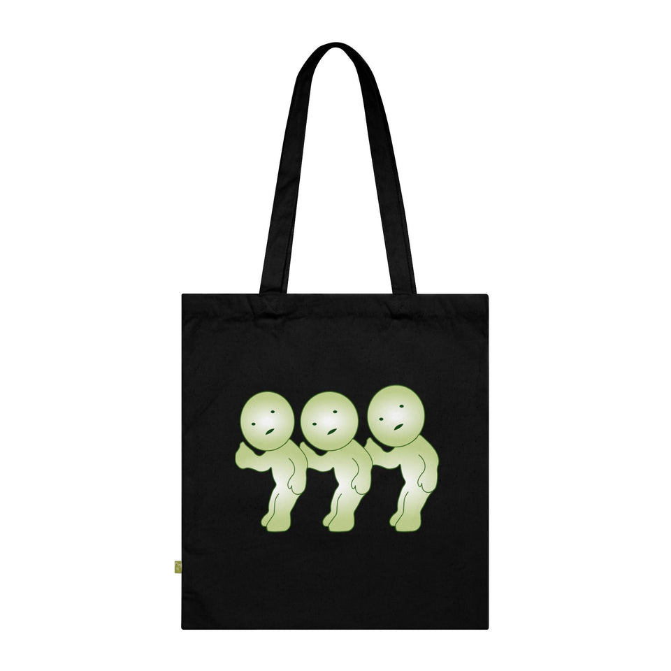 Smiski Design Organic Cotton Tote Bag: Eco-Friendly Reusable Shopping Bag