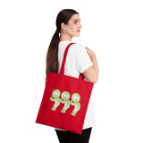 Smiski Design Organic Cotton Tote Bag: Eco-Friendly Reusable Shopping Bag