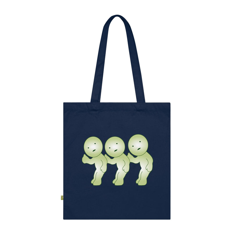 Smiski Design Organic Cotton Tote Bag: Eco-Friendly Reusable Shopping Bag