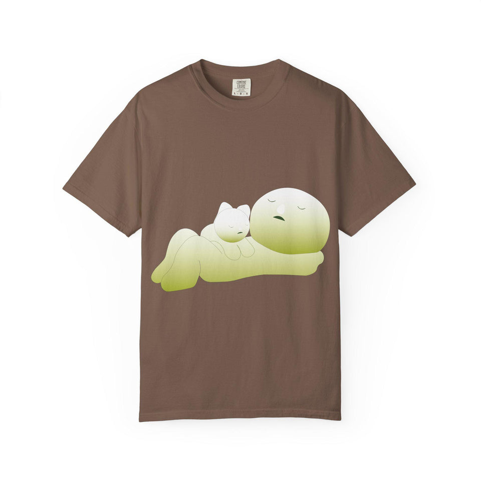 Smiski Graphic T-Shirt: Garment-Dyed Japanese Anime Tee