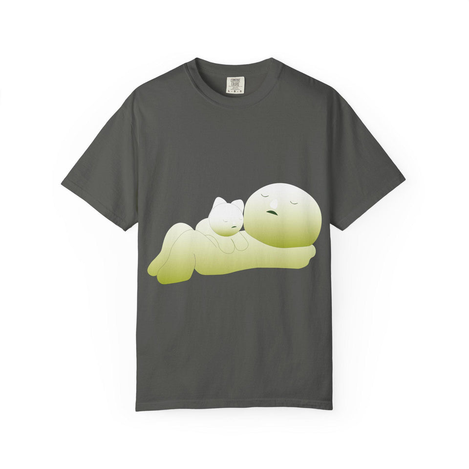 Smiski Graphic T-Shirt: Garment-Dyed Japanese Anime Tee