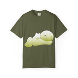 Smiski Graphic T-Shirt: Garment-Dyed Japanese Anime Tee