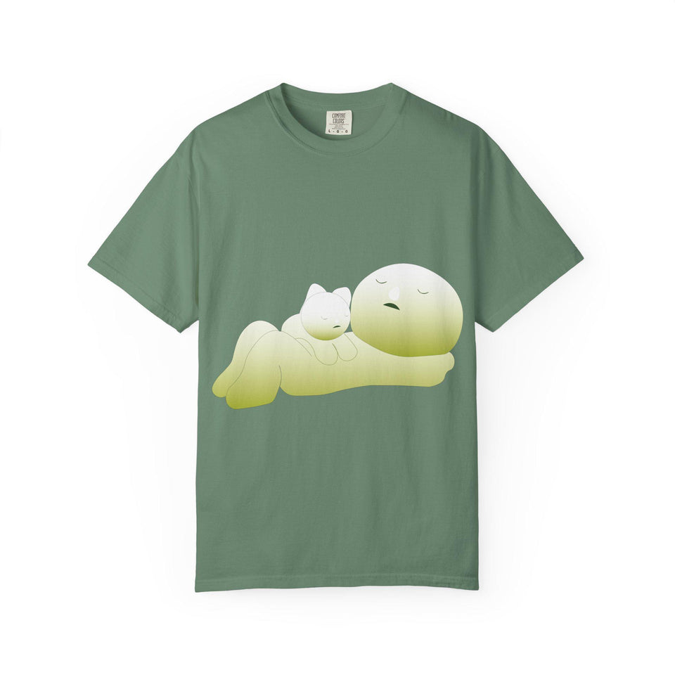 Smiski Graphic T-Shirt: Garment-Dyed Japanese Anime Tee