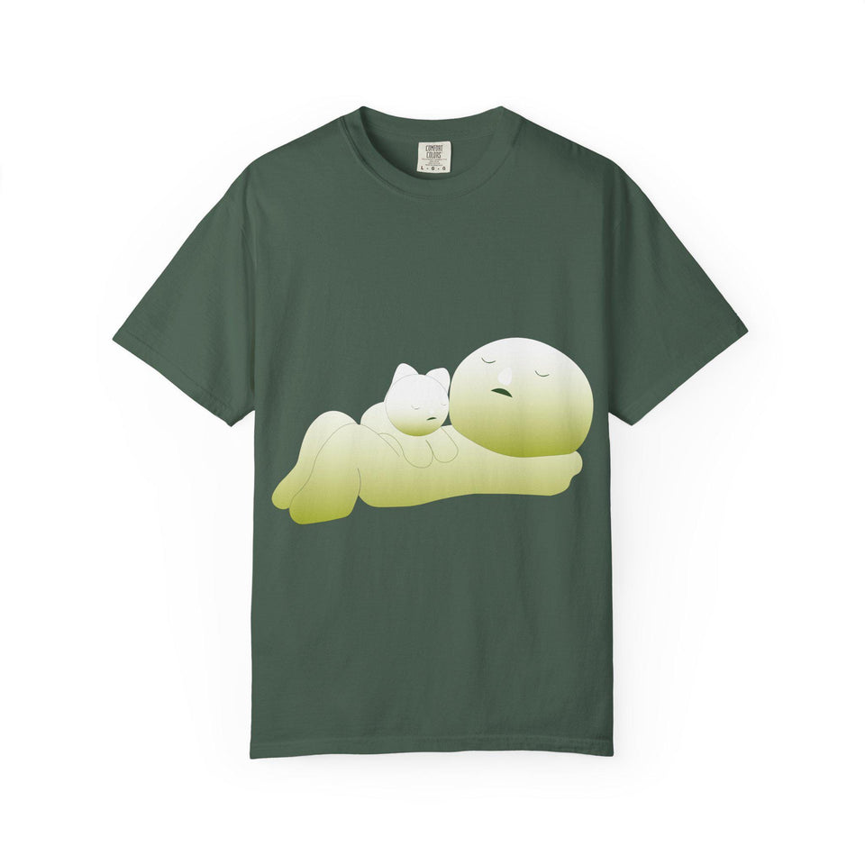 Smiski Graphic T-Shirt: Garment-Dyed Japanese Anime Tee