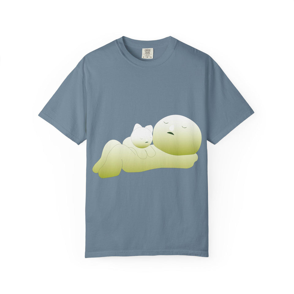 Smiski Graphic T-Shirt: Garment-Dyed Japanese Anime Tee