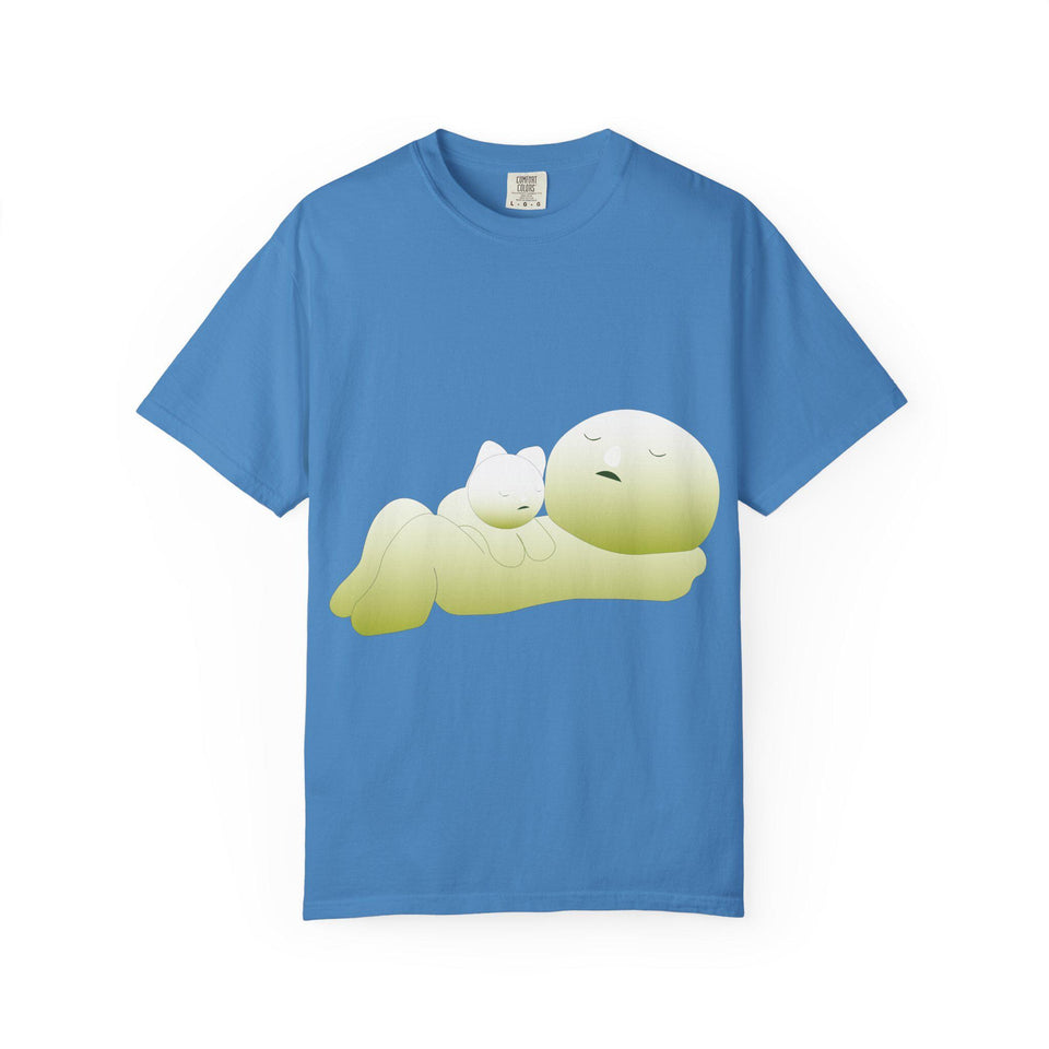 Smiski Graphic T-Shirt: Garment-Dyed Japanese Anime Tee