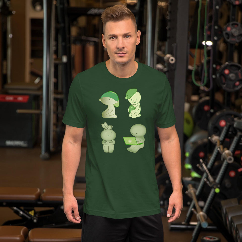 Smiski Homebody Club T-Shirt | Cute Kawaii Smiski Tee, Cozy Introvert Gift Idea