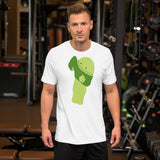 Minimal Cute Green Character T-Shirt | Aesthetic Cartoon Tee | Soft Unisex Graphic Shirt | Kawaii Chill Vibes Gift