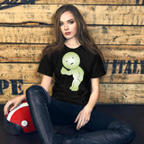 Cute Green Smiski Cartoon Thumbs-Up T-Shirt | Adorable & Playful Design