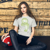 Cute Green Smiski Cartoon Thumbs-Up T-Shirt | Adorable & Playful Design