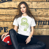 Cute Green Smiski Cartoon Thumbs-Up T-Shirt | Adorable & Playful Design