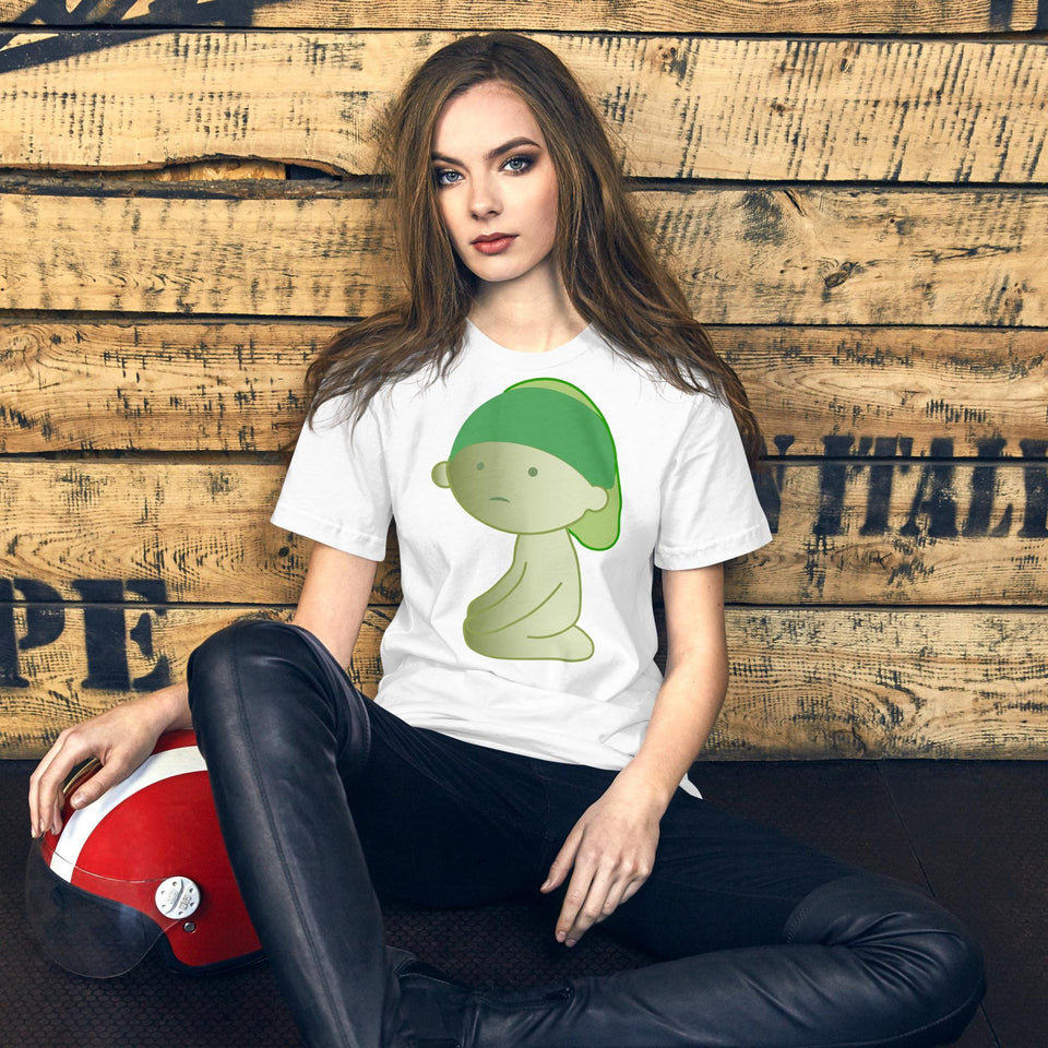 Glow‑in‑the‑Dark Smiski T‑Shirt – Green Japanese Figure Tee
