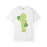 Smiski Graphic Tee: Garment-Dyed Cotton Cartoon Shirt