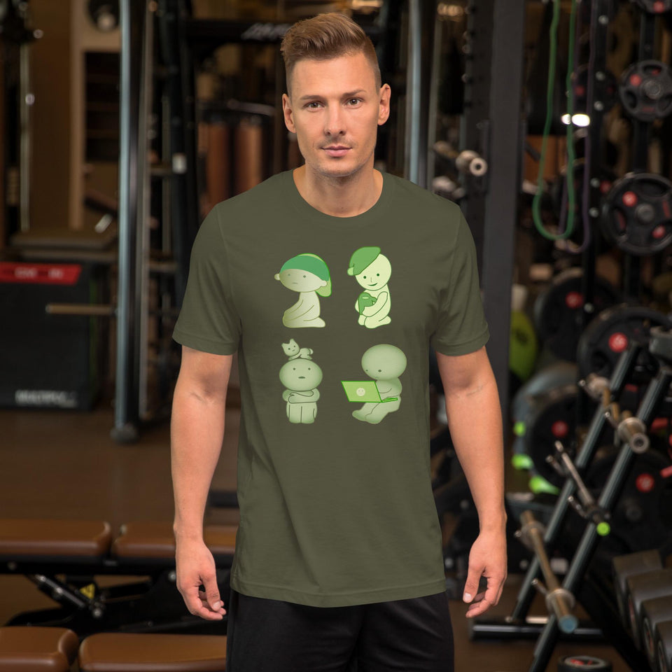 Smiski Homebody Club T-Shirt | Cute Kawaii Smiski Tee, Cozy Introvert Gift Idea