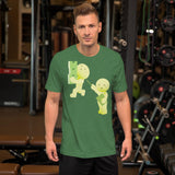 Funny Gym Workout T-Shirt – Cute Cartoon Character Tee – Fitness Lovers Shirt – Unique Graphic Tee for Men – Cool Gym Humor Shirt