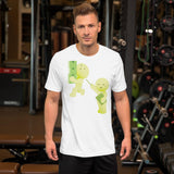 Funny Gym Workout T-Shirt – Cute Cartoon Character Tee – Fitness Lovers Shirt – Unique Graphic Tee for Men – Cool Gym Humor Shirt