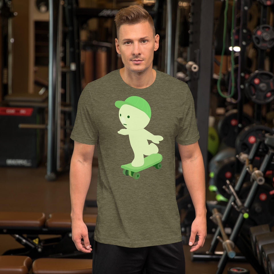 Cute Smiski Inspired Kawaii T-Shirt – Glow in the Dark Funny Character Tee