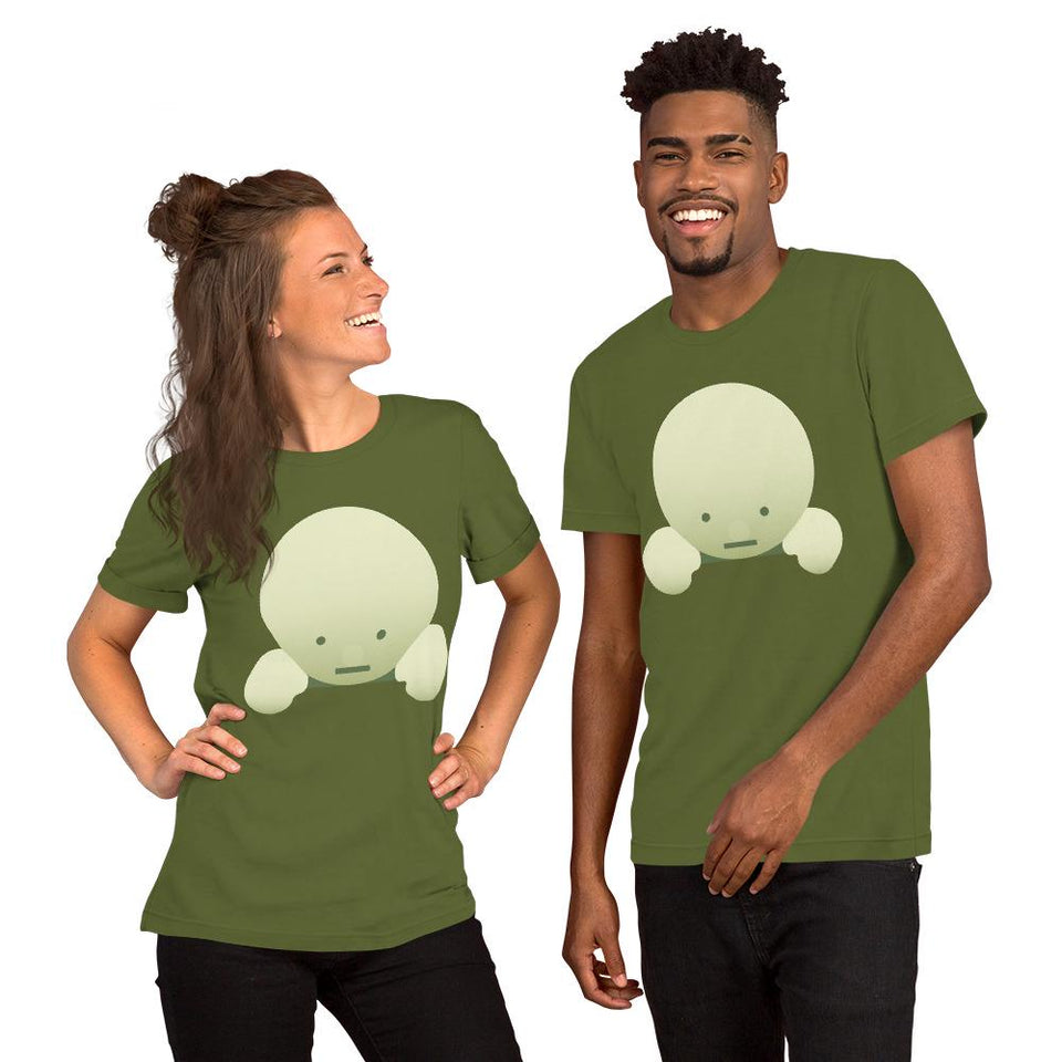 Cute Smiski Inspired Kawaii T-Shirt – Glow in the Dark Funny Character Tee