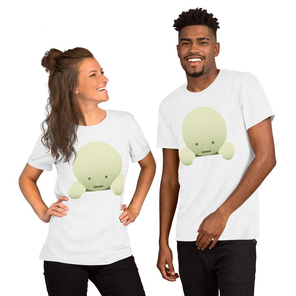 Cute Smiski Inspired Kawaii T-Shirt – Glow in the Dark Funny Character Tee