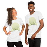 Cute Smiski Inspired Kawaii T-Shirt – Glow in the Dark Funny Character Tee